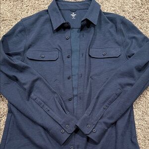 Men's Navy Button Down Shirt